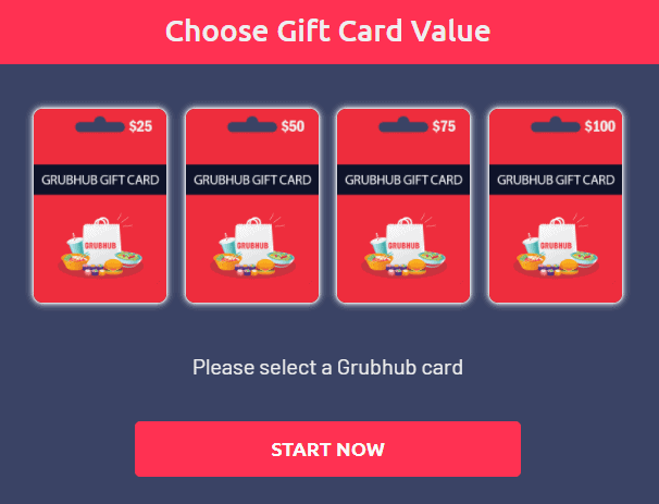 free grubhub gift card