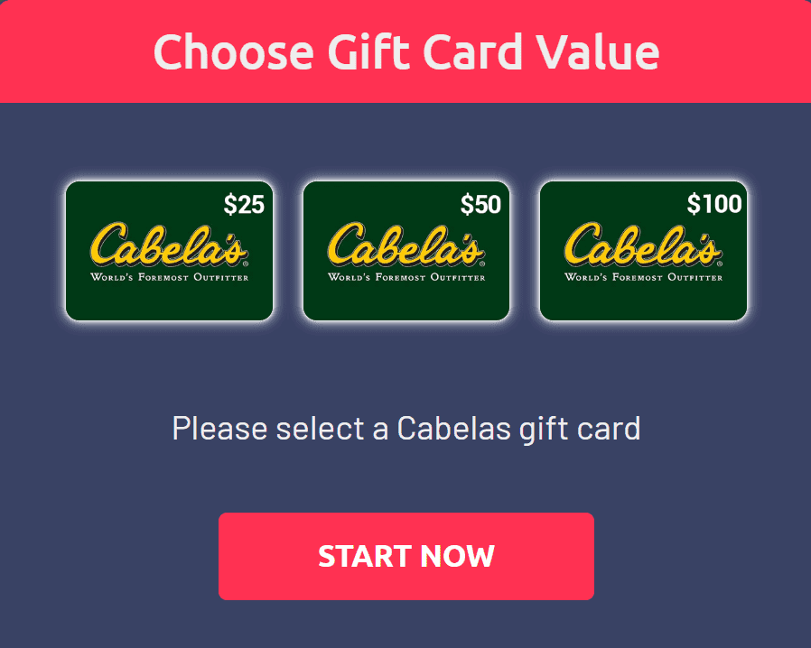 Cabelas Gift Card
