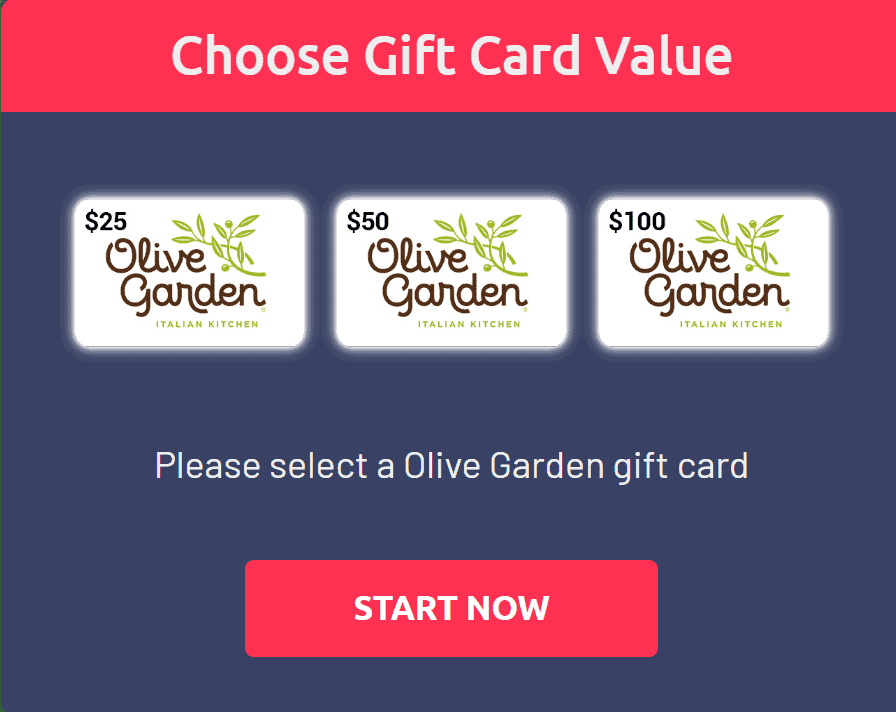 Olive Garden Gift Card