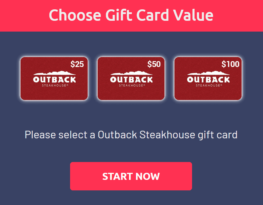 Outback Steakhouse Gift Card