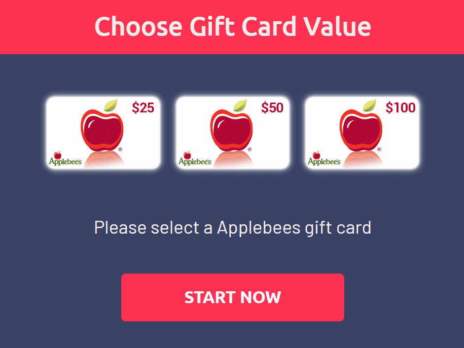 Applebees Gift Card