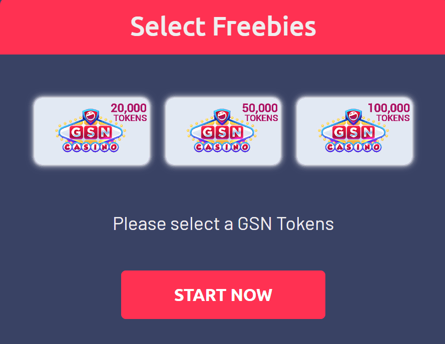 GSN Casino free tokens