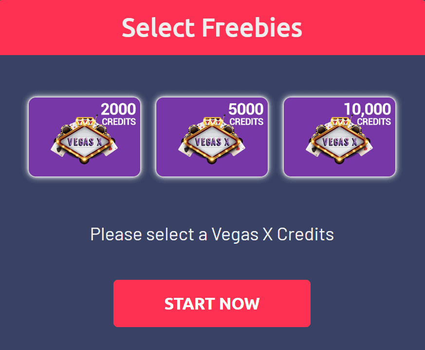 Vegas X Free Credits